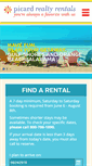 Mobile Screenshot of picardrealtyrentals.com
